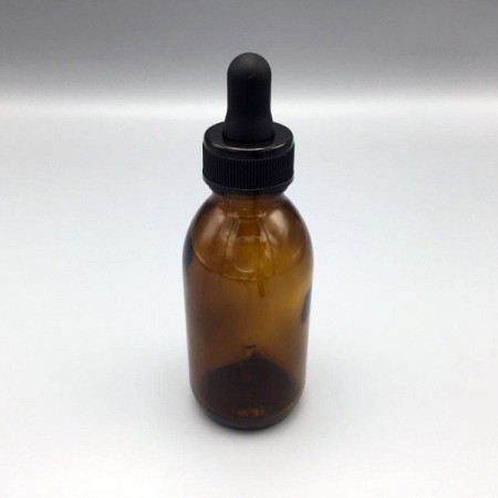 Pharmacondo - BOUTEILLE EN VERRE AMBRE AVEC SECHOIR 125ml