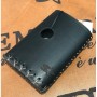Billet Box COVER IN LEATHER von Cover for Vapers - BLACK LOGO