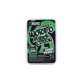 Cotone WOTOFO XFIBER COTTON FOR PROFILE pretagliato da 6mm - 10 PEZZI