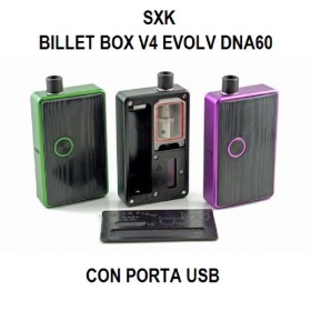 SXK - BILLET BOX V4 Evolv DNA60 con porta USB