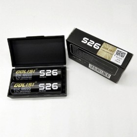 18650 - GOLISI S26 IMR 2600mAh 25A PROTECTED - 2 PEZZI - Flat top