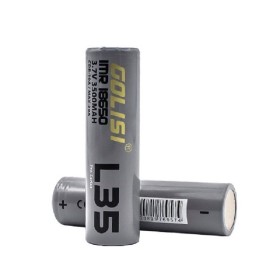18650 - GOLISI L35 IMR 3500mAh 20A PROTECTED - 2 PEZZI - Flat top