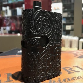 Billet Box COVER IN CUOIO by Cover per Svapatori - FLOWER BLACK