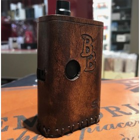 Billet Box COVER IN CUOIO by Cover per Svapatori - LOGO OLD BROWN