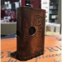 Billet Box COVER IN CUOIO by Cover per Svapatori - LOGO OLD BROWN