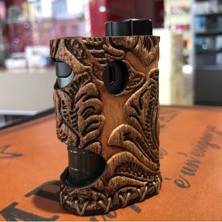 Eleaf - iStick Pico Squeeze bf COVER IN CUOIO by Cover per Svapatori - FLOWER INVECCHIATA