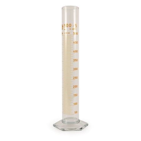 CILINDRO GRADUATO in VETRO BOROSILICATO 500ml