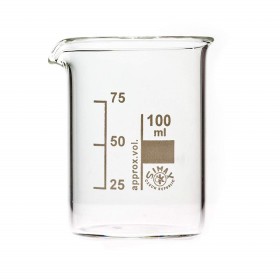 BECHER GRADUATO IN VETRO BOROSILICATO 100ml