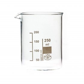 BECHER GRADUATO IN VETRO BOROSILICATO 250ml