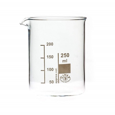 BECHER GRADUATO IN VETRO BOROSILICATO 250ml