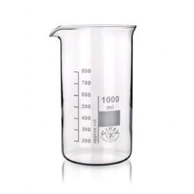 BECHER GRADUATO IN VETRO BOROSILICATO 1 Litro