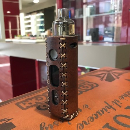 Voopoo - Drag x Pod Mod COVER IN CUOIO by Cover per Svapatori - OLD BROWN