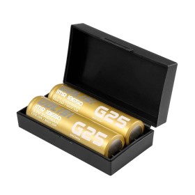 18650 - GOLISI G25 IMR 2500mAh 20A PROTECTED - 2 PEZZI - Flat top