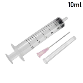 Sterile graduated syringe with needle 10ml