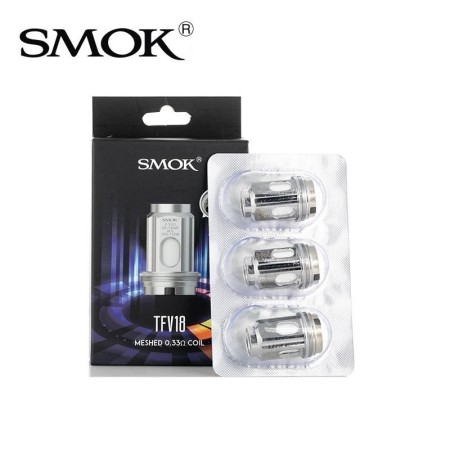 Smoktech - TFV18 Tank MESH COIL 0.33ohm - PACK 3 RESISTENZE