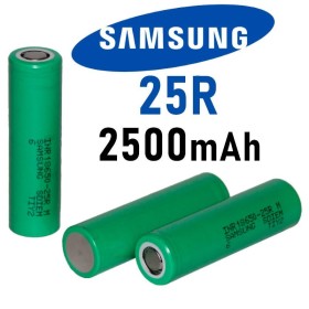 18650 - Samsung 25R 2500mAh 20A