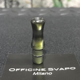 Officine Svapo - drip tip per KIWI - CALIPSUS PLUS POD EDITION Metacrilato - Verde Scuro madreperla