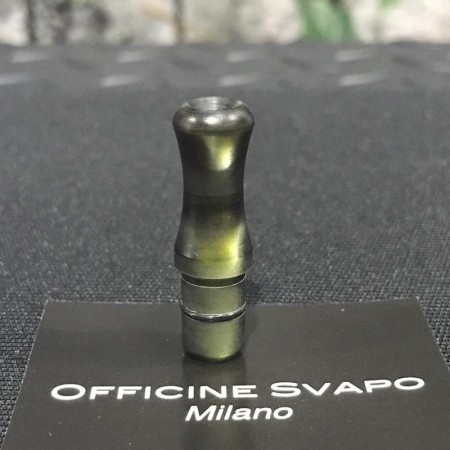 Officine Svapo - drip tip per KIWI - CALIPSUS PLUS POD EDITION Metacrilato - Verde Scuro madreperla
