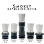 BlackStar - Build Your Drip tip HEAD - SMOKEY STAINLESS STEEL