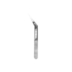 ANGULAR CERAMIC ELBOW TWEEZERS - Silver