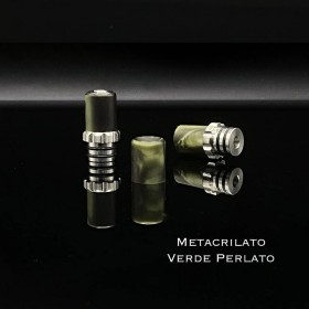 The Vaping Gentlemen Club - DRIP TIP 21 COMPLETO - Metacrilato Verde Perlato