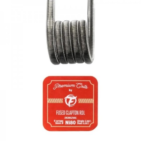 FumyTech prebuilt coil FUSED CLAPTON NI80 0.50ohm ID 3mm 10pcs
