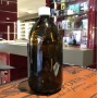FLACONE IN VETRO SCURO AMBRATO 1 litro con tappo autosigillo