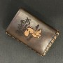 Billet Box COVER IN LEATHER von Cover for Vapers - DOUG DINO DOUBLE COLOUR