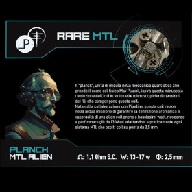 Breakill's Alien Lab - Heroes Limited Edition - PLANCK ALIEN RARE MTL 1.05ohm ID 2,5mm 12-17W - 2 PEZZI