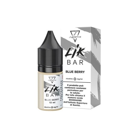 Lik Bar by Suprem-e - BLUEBERRY 0mg - Liquido pronto ai sali di nicotina 10ml
