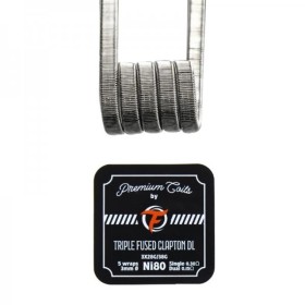 FumyTech prebuilt coil TRIPLE FUSED CLAPTON NI80 0.30ohm ID 3mm 10pcs