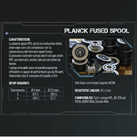 Breakill's Alien Lab / Suprema Ratio - MTL PLANCK FUSED SPOOL FULL NC80 - 2m