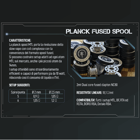 copy of Breakill's Alien Lab / Suprema Ratio - MTL SPOOL 2021- MTLSP FUSED CLAPTON FULL NC80 - 2m