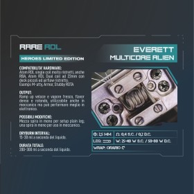 Breakill's Alien Lab - Heroes Limited Edition - EVERETT RARE RDL 0.4ohm ID 2,5mm 25-40W - 2 PEZZI