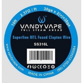 Vandy Vape - SUPERFINE MTL FUSED CLAPTON ACCIAIO 316L - 30ga*2+38ga