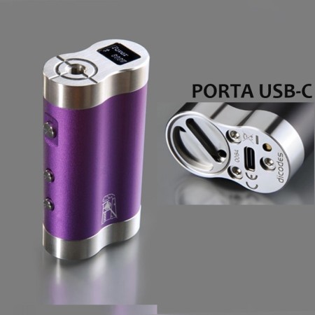 Dicodes - DANI BOX 21700 con USB-C - Purple
