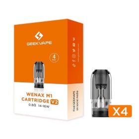 Geekvape - Wenax M1/M2 "V2" POD DI RICAMBIO 0.8ohm 2ml - 4 PEZZI