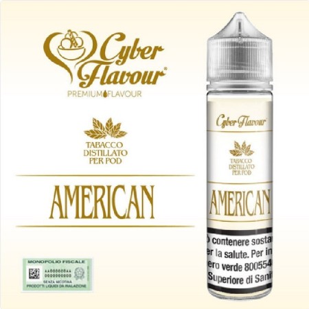 SHOT - Cyber Flavour - Tabacco Distillato per Pod - AMERICAN - aroma 20+40 in flacone da 60ml