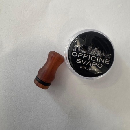 copie de Officine Svapo Collection DRIP TIP CALIPSO A VITE Galalite - Rosso/Blu rigato