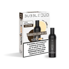 Vaporart - BUBBLE DUO POD PRECARICATA 0mg/ml - TABACCO VANIGLIA - 1 PEZZO