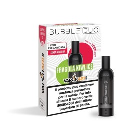 Vaporart - BUBBLE DUO POD PRECARICATA 0mg/ml - FRAGOLA KIWI ICE - 1 PEZZO