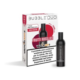 Vaporart - BUBBLE DUO POD PRECARICATA 0mg/ml - FRUTTI ROSSI ICE - 1 PEZZO