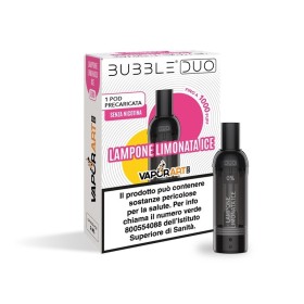 Vaporart - BUBBLE DUO POD PRECARICATA 0mg/ml - LAMPONE LIMONATA ICE - 1 PEZZO