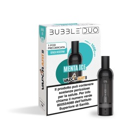 Vaporart - BUBBLE DUO POD PRECARICATA 0mg/ml - MENTA ICE - 1 PEZZO