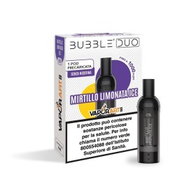 Vaporart - BUBBLE DUO POD PRECARICATA 0mg/ml - MIRTILLO LIMONATA ICE - 1 PEZZO