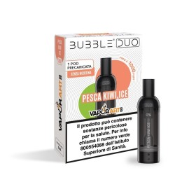 Vaporart - BUBBLE DUO POD PRECARICATA 0mg/ml - PESCA KIWI ICE - 1 PEZZO
