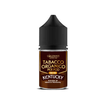 MINI SHOT - Goldwave - Tabacchi organici - KENTUCKY - aroma 10+10 in flacone da 30ml