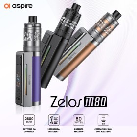Aspire - ZELOS M80 KIT 80W 2600mAh CON NAUTILUS 3SR