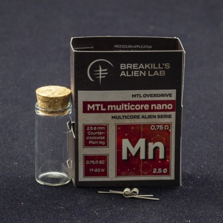 Breakill's Alien Lab - Bullet - Mtl Bf Alien - SNIPER MULTICORE 0.75ohm ID 2,5mm 16-18W - 2 PEZZI