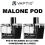 Vaptio - Malone POD DI RICAMBIO da 0,6 ohm - 2 PEZZI